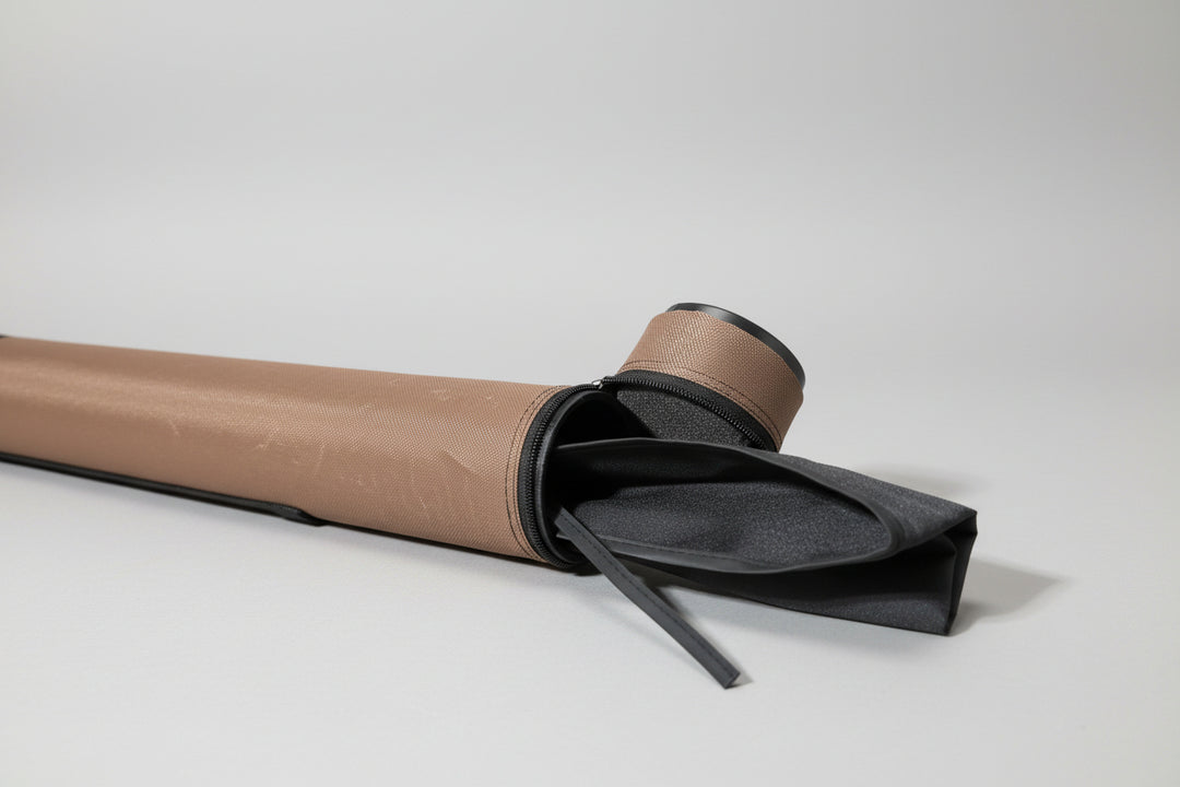 rise fishing co rod tube and sock