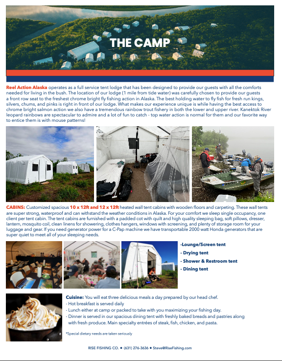 Rise fishing co fly fishing trip to alaska accommodations