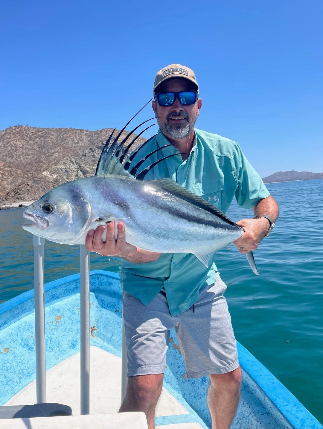 Rise fishing co fly fishing trip to baja mexico with 10wt fly rod and rooster fish